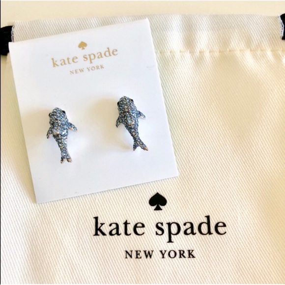 kate spade Jewelry - Kate Spade California Dreaming Shark Earrings NEW